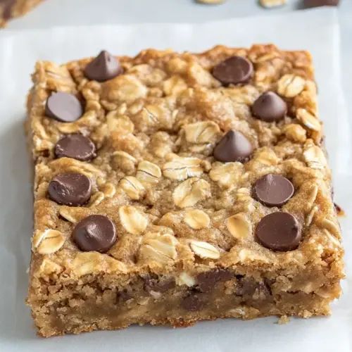 Healthy Peanut Butter Oatmeal Cookie Bars