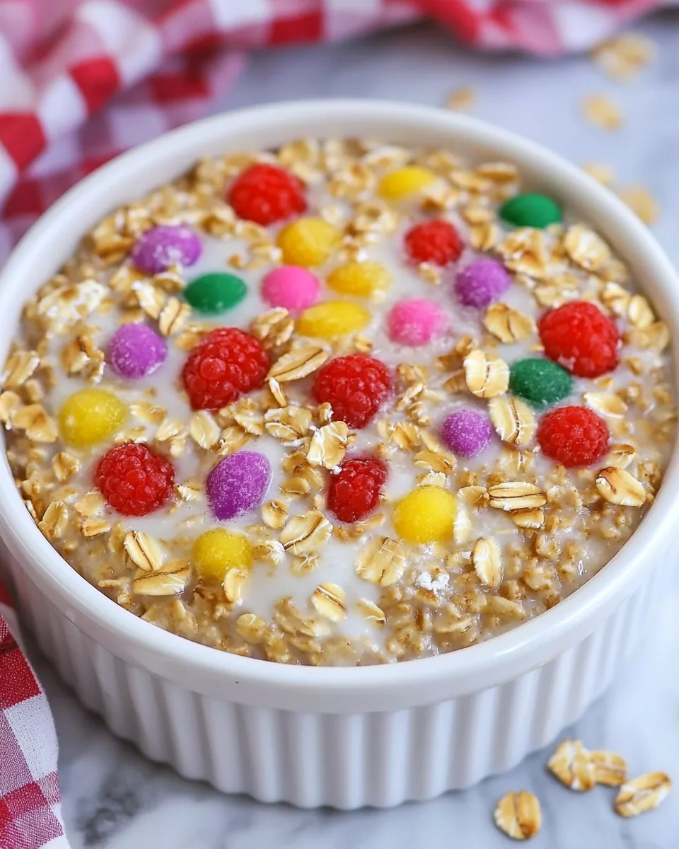 Healthy Vanilla Overnight Baked Oatmeal