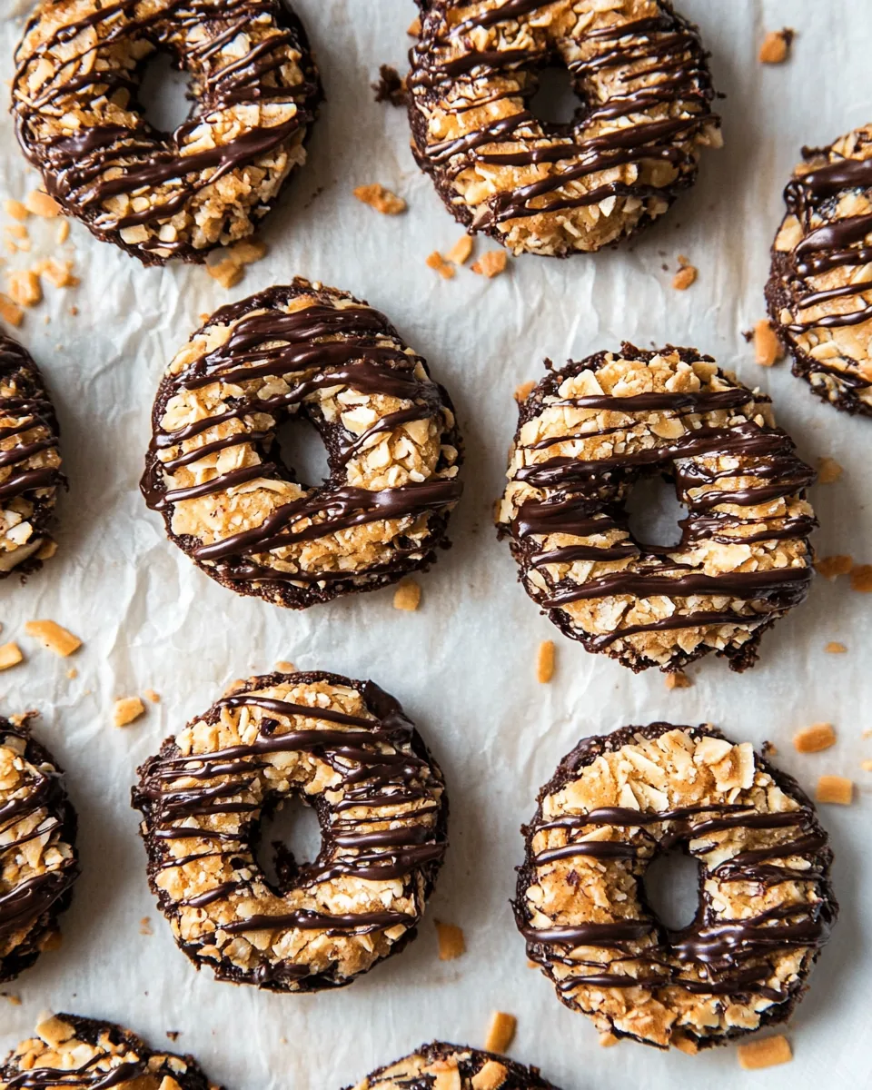 Healthy Ish Homemade Samoas Cookies