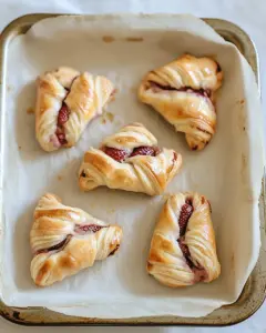 Hibiscus Strawberry Cheese Danishes