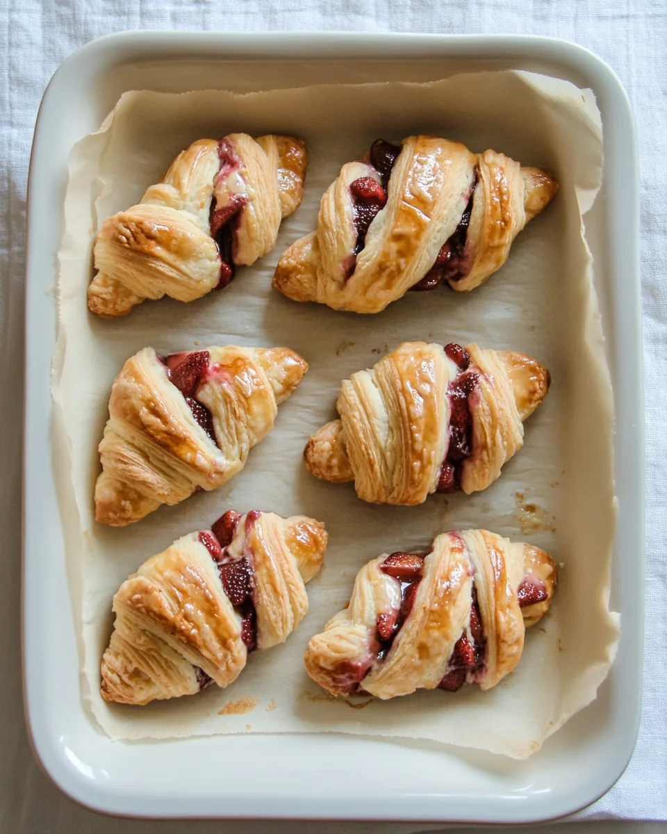 Hibiscus Strawberry Cheese Danishes