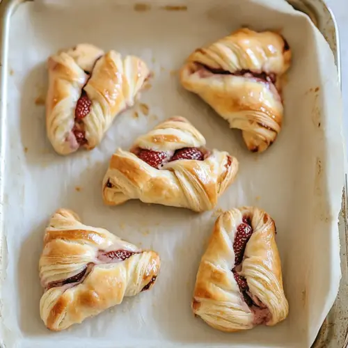 Hibiscus Strawberry Cheese Danishes