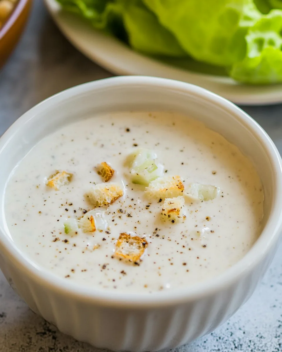 Homemade Caesar Dressing
