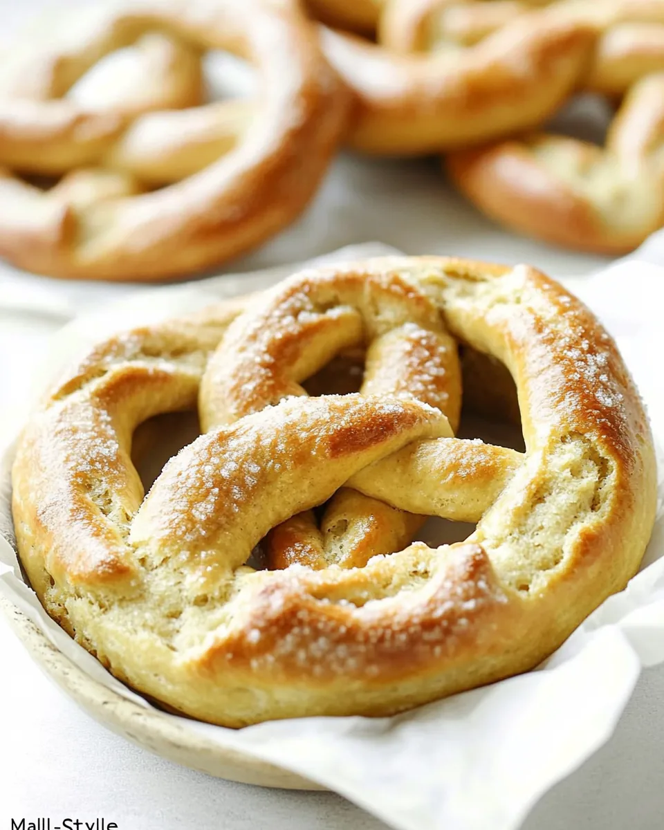 Homemade Mall Style Pretzels