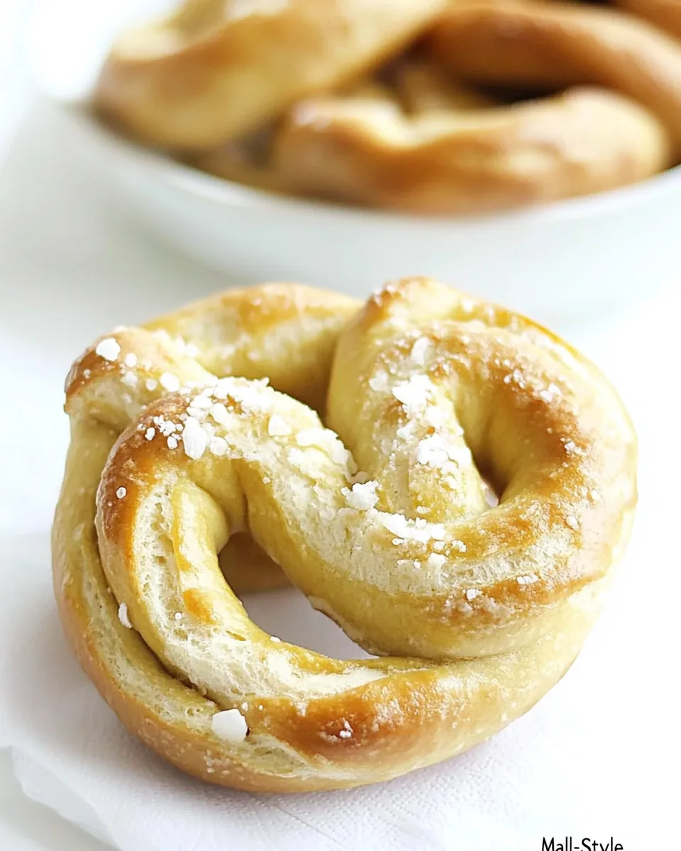 Homemade Mall Style Pretzels
