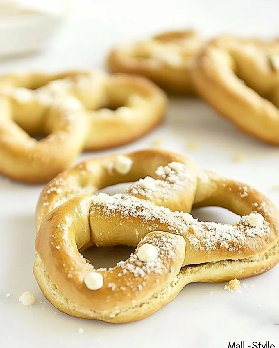 Homemade Mall Style Pretzels