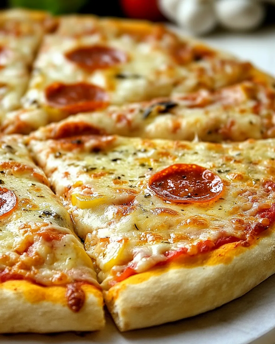 Homemade Pepperoni Pizza