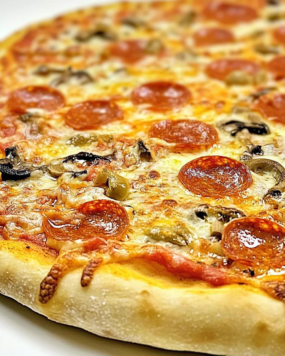 Homemade Pepperoni Pizza