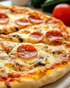 Homemade Pepperoni Pizza