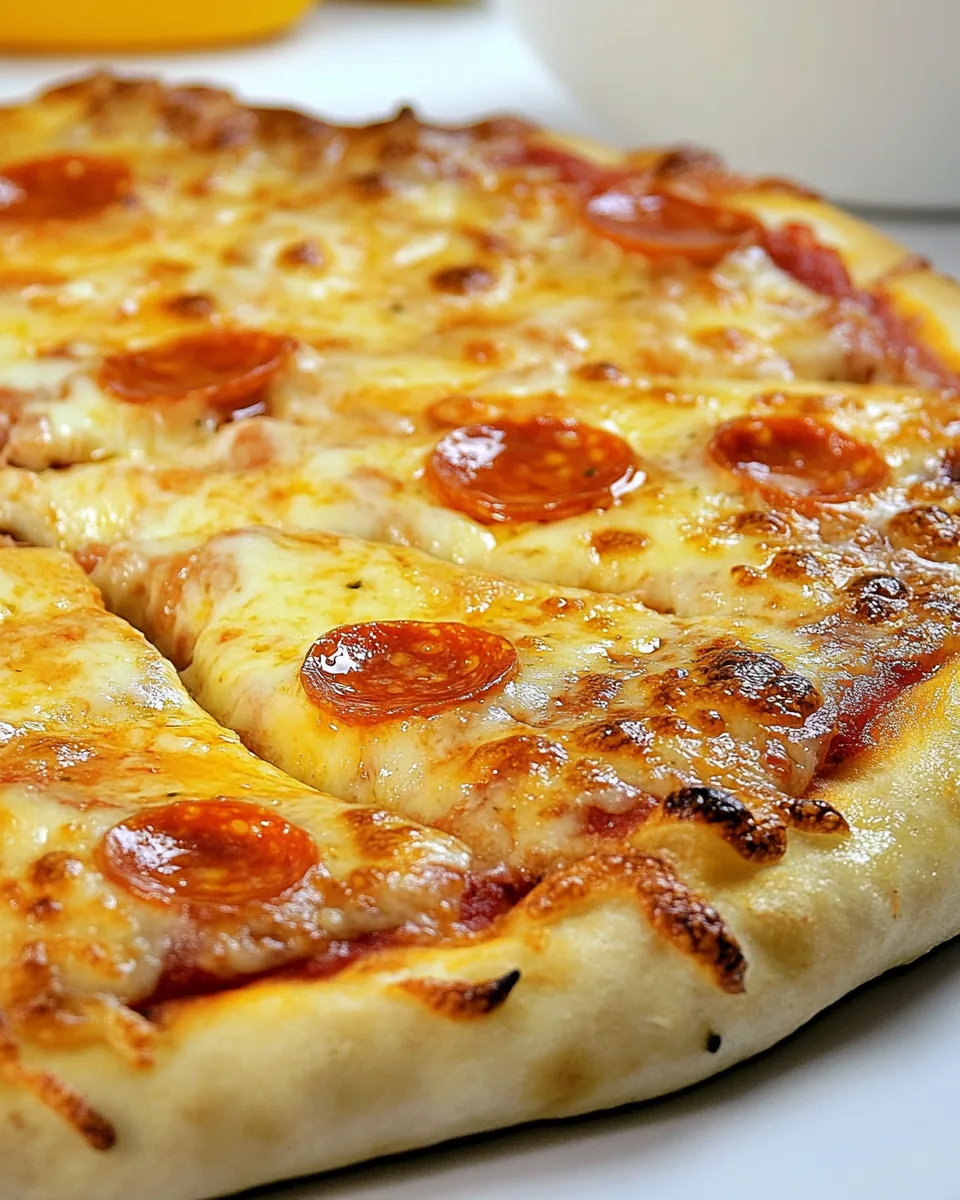 Homemade Pepperoni Pizza