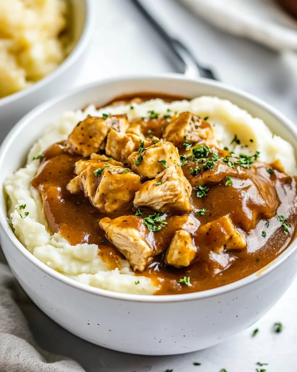 Homestyle Chicken Mashed Potato Bowls