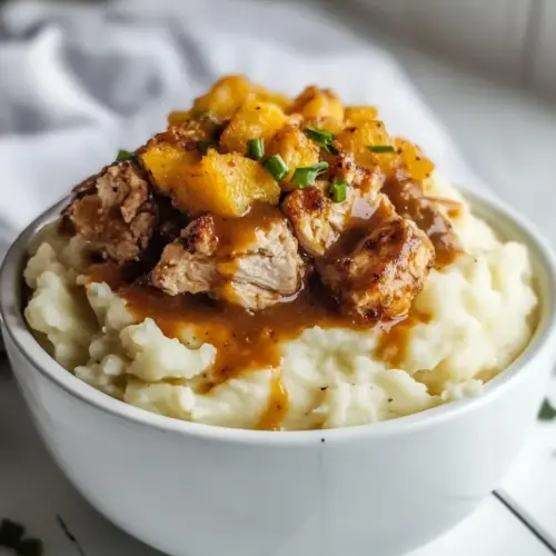Homestyle Chicken Mashed Potato Bowls