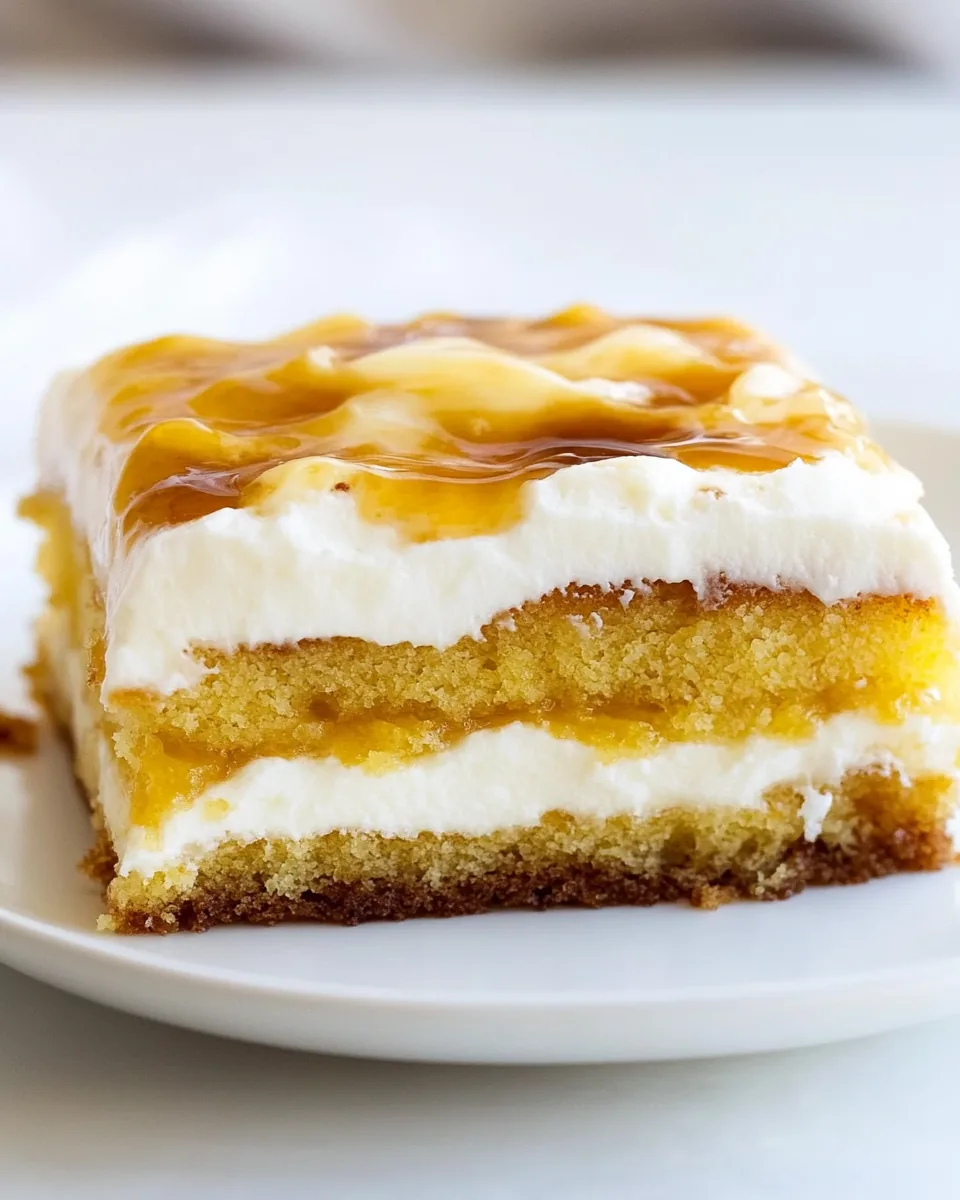 Honey Bun Poke Cake