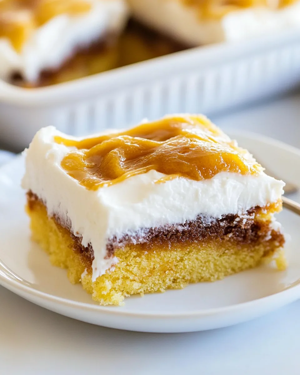 Honey Bun Poke Cake