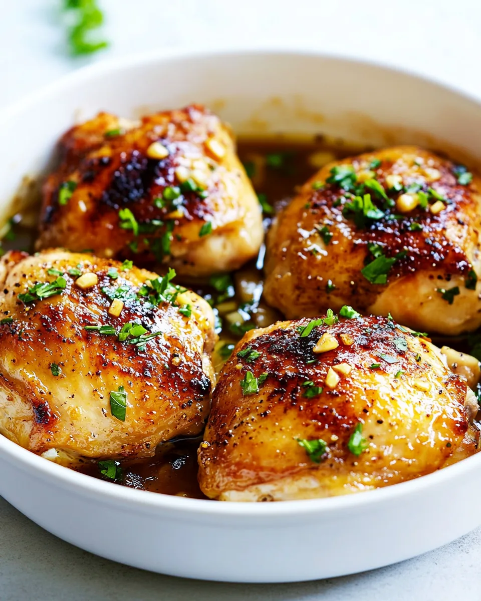 Honey Dijon Garlic Chicken