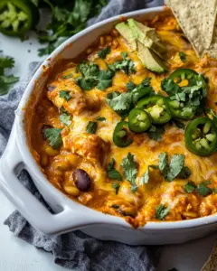 Hot Chicken Enchilada Bean Dip
