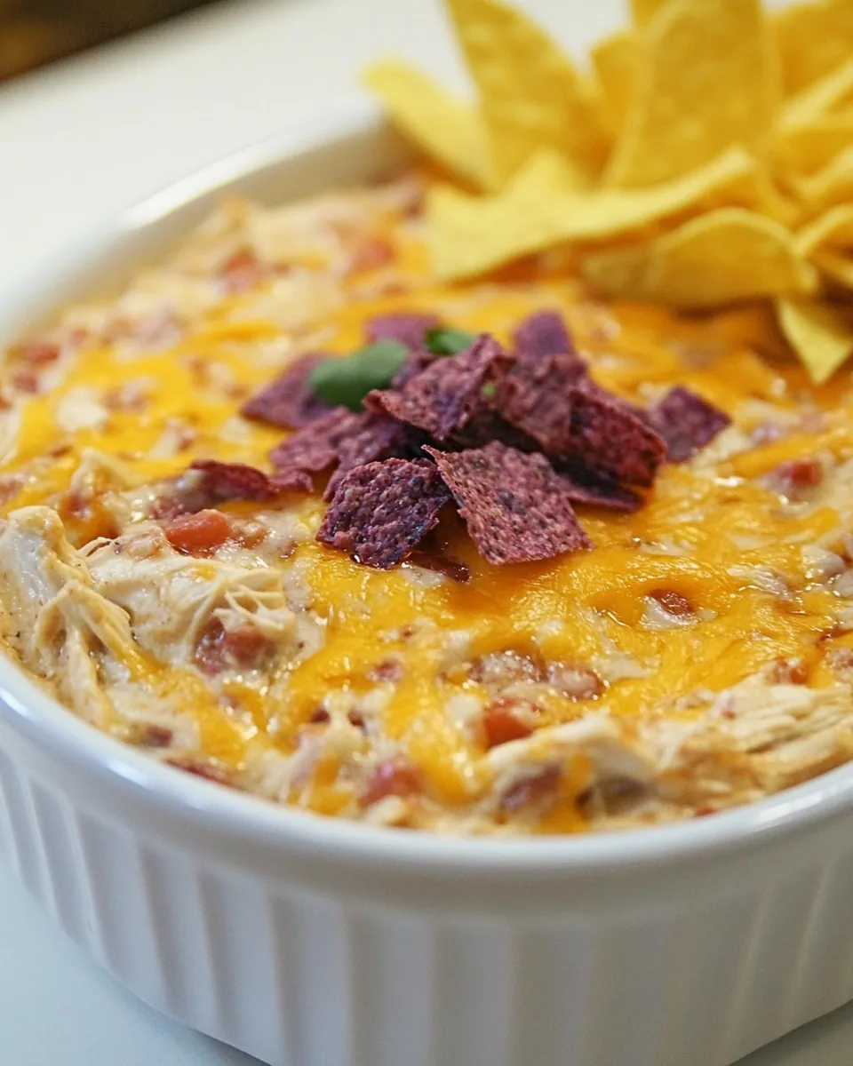 Hot Chicken Enchilada Dip