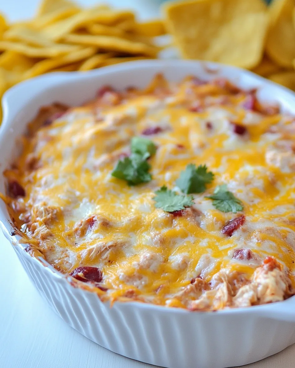 Hot Chicken Enchilada Dip