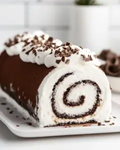 Hot Chocolate Roll Cake