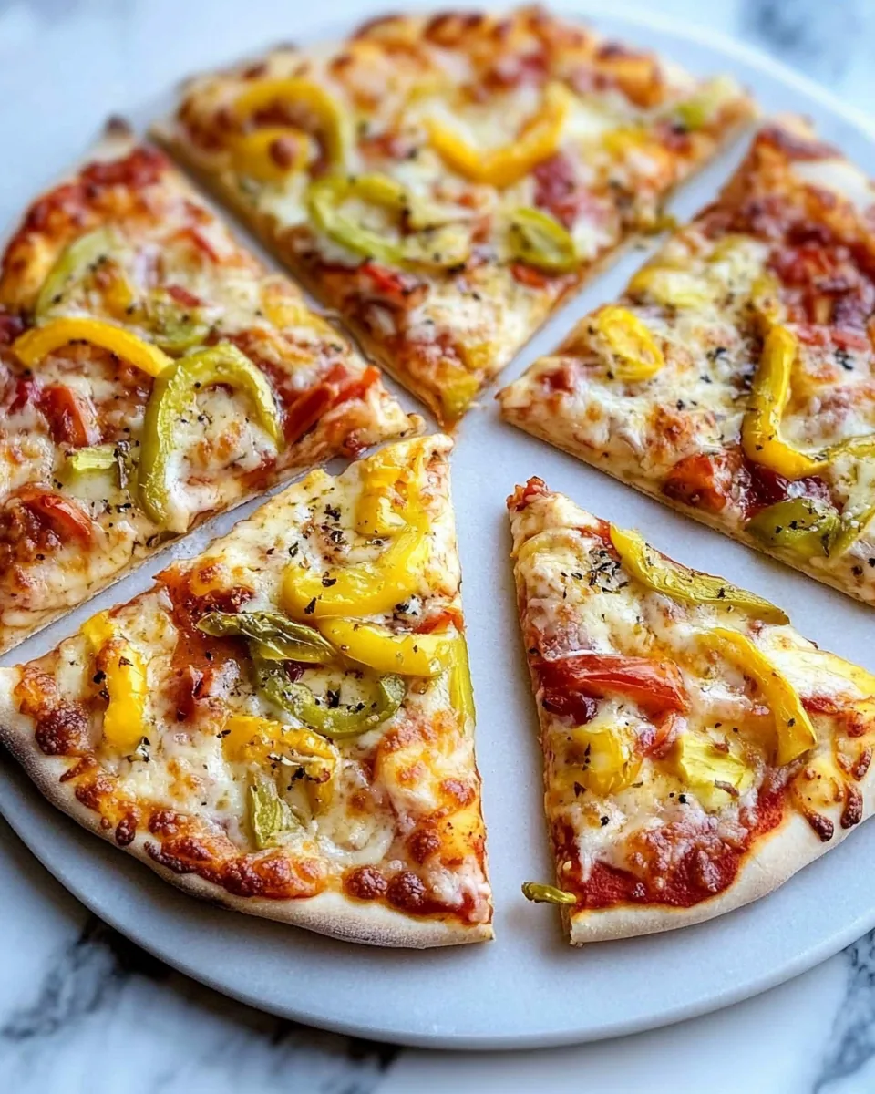 Hot and Sweet Triple Pepper Pizza
