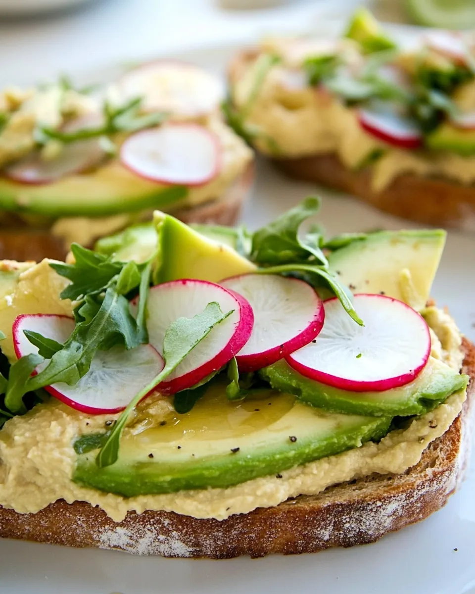 Hummus Avocado Toast