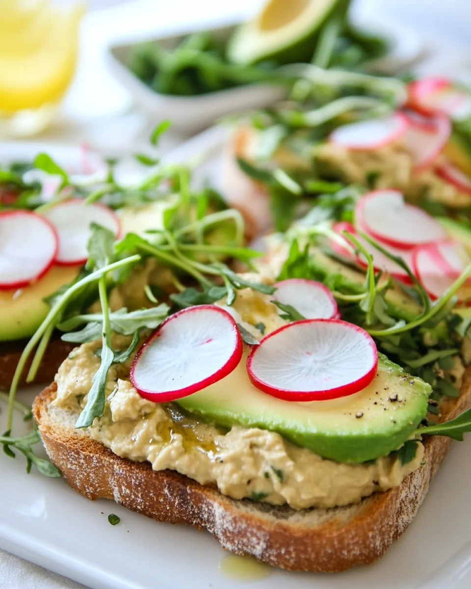 Hummus Avocado Toast