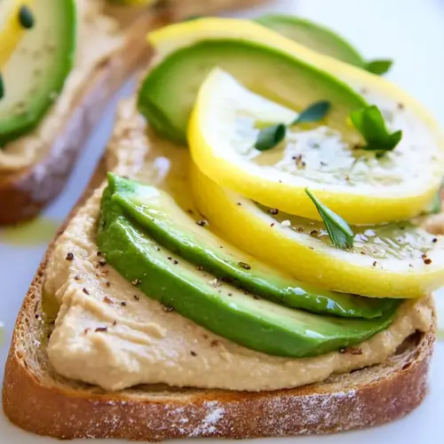 Hummus Avocado Toast