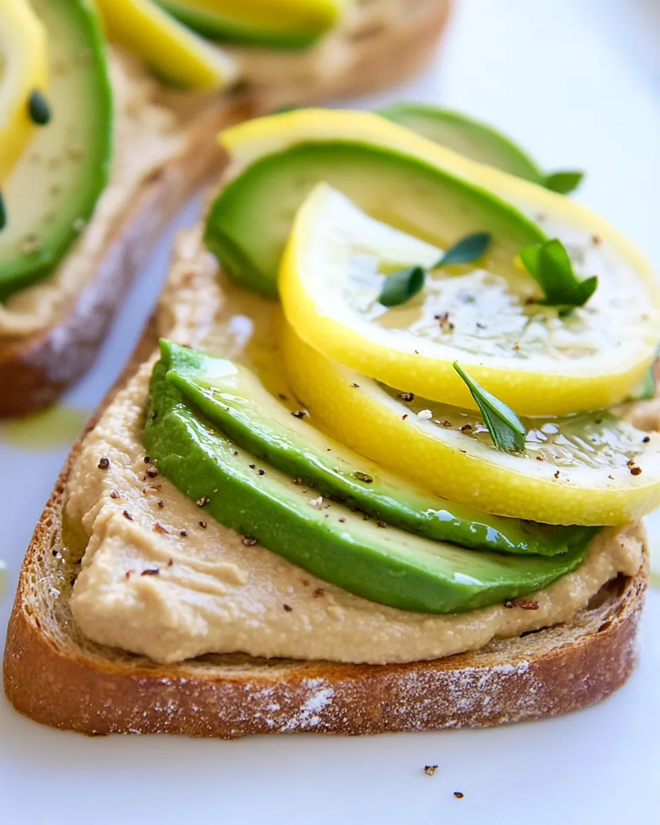 Hummus Avocado Toast