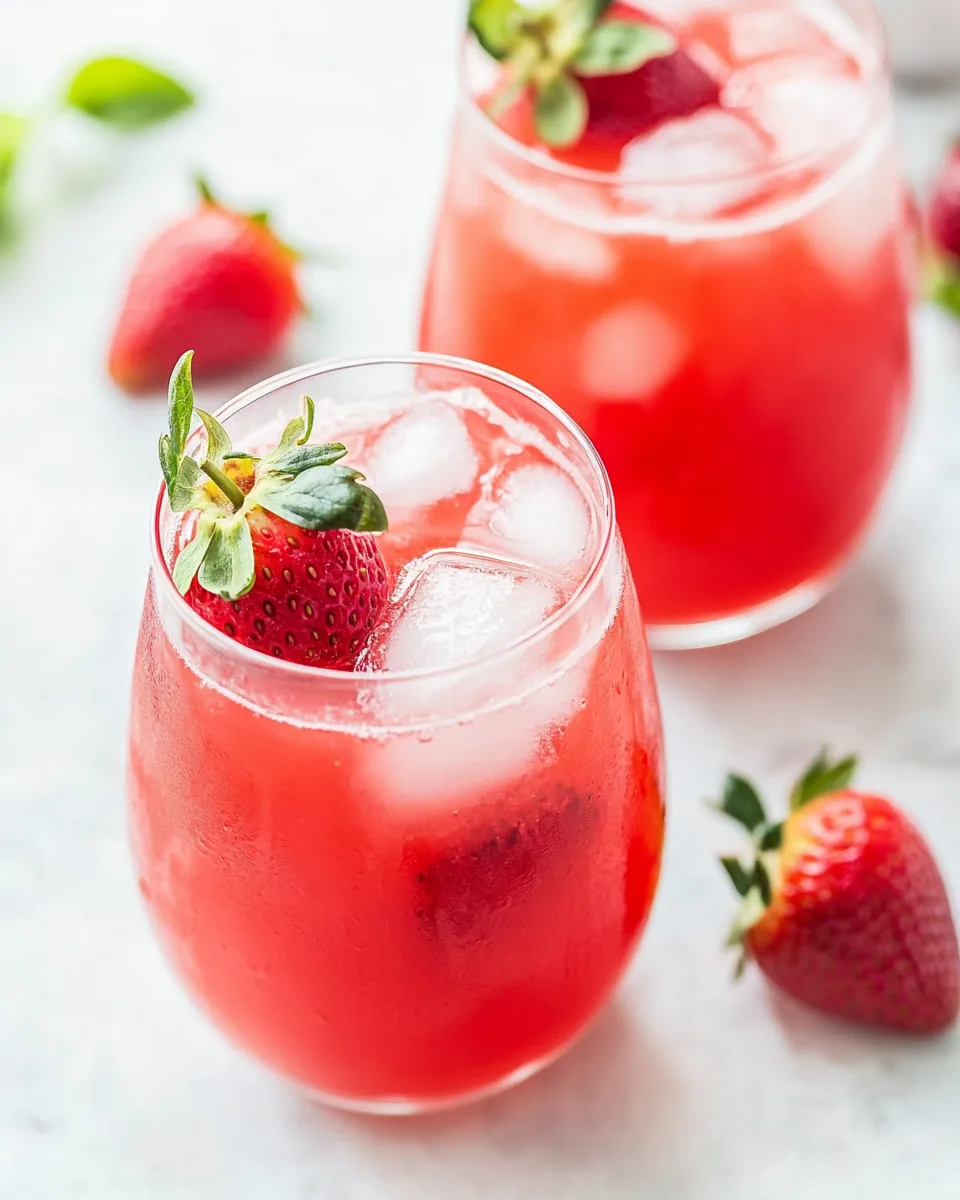 Iced Strawberry Tea