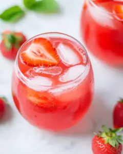 Iced Strawberry Tea
