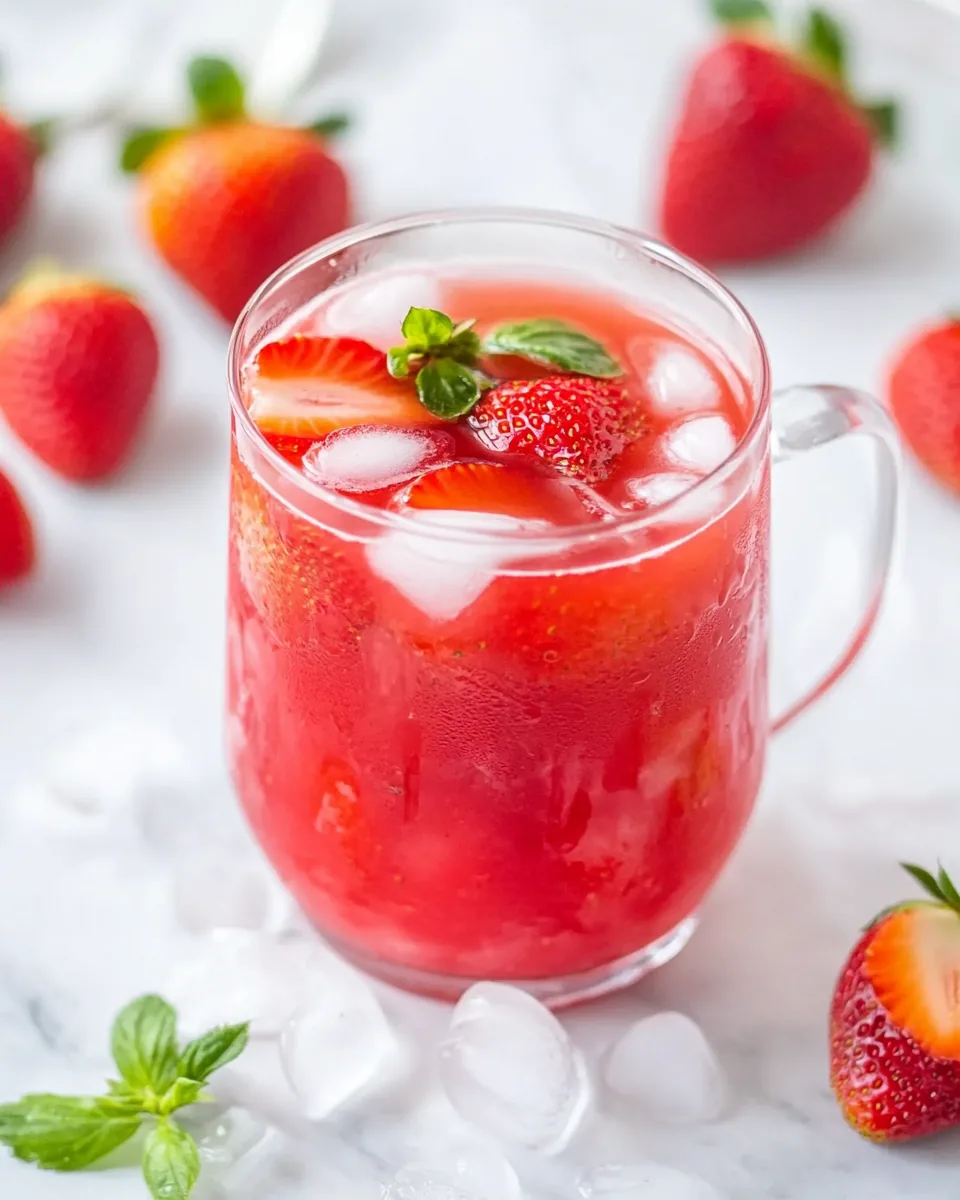 Iced Strawberry Tea