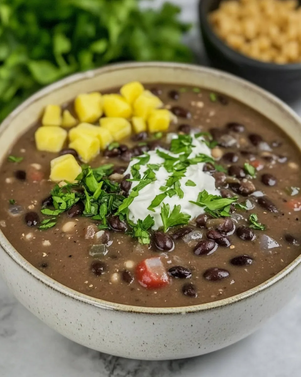 Instant Pot Black Bean Soup
