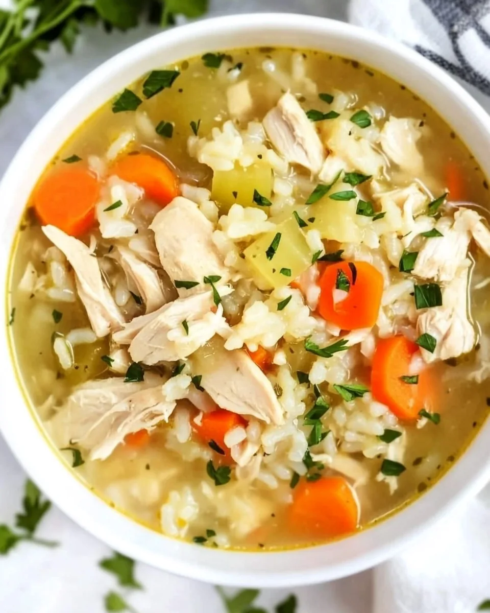 Instant Pot Chicken and Rice Soup