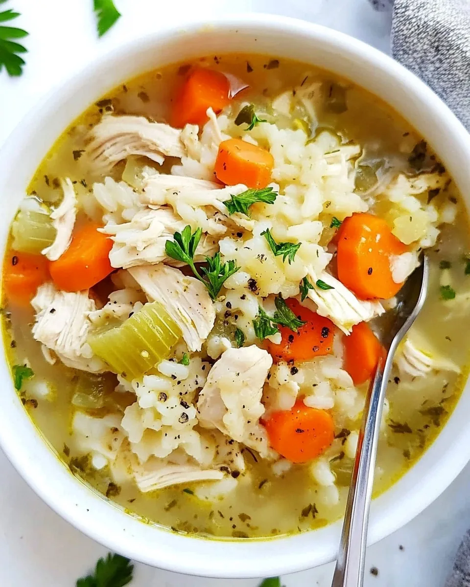 Instant Pot Chicken and Rice Soup