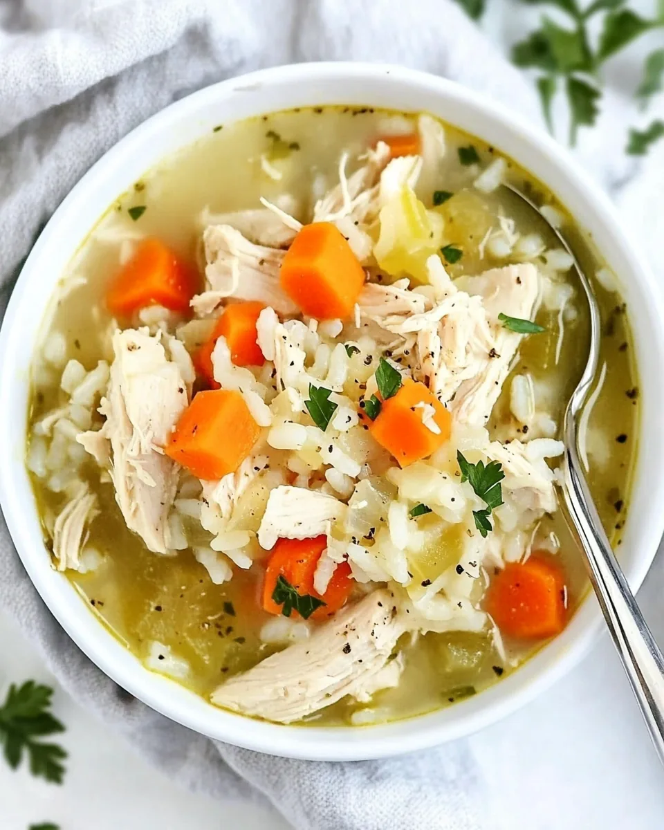 Instant Pot Chicken and Rice Soup