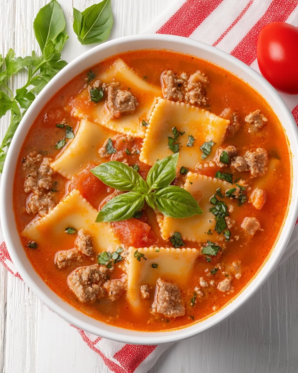 Instant Pot Lasagna Soup