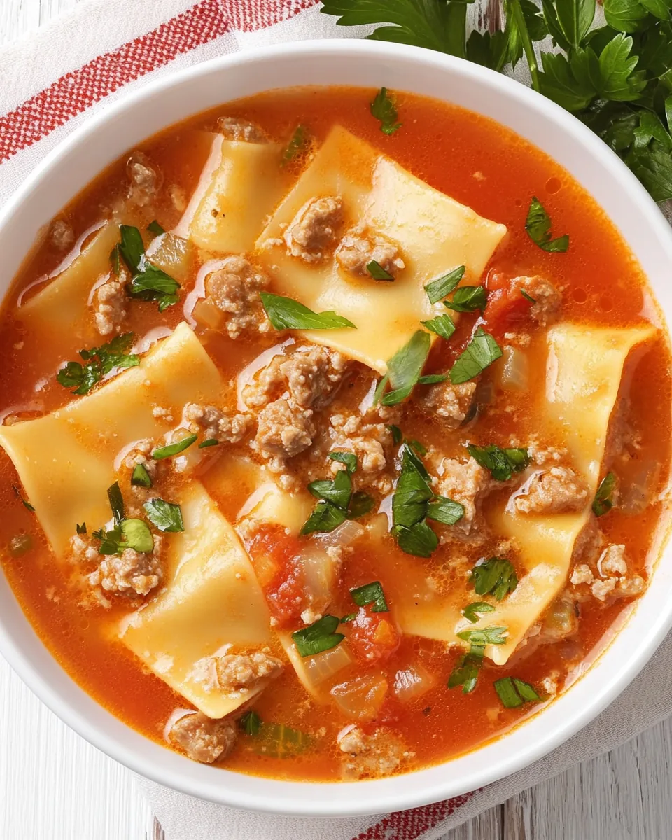 Instant Pot Lasagna Soup