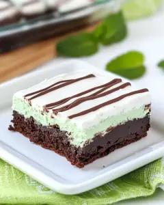 Irish Mint Brownies