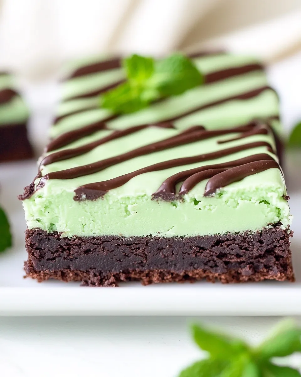 Irish Mint Brownies