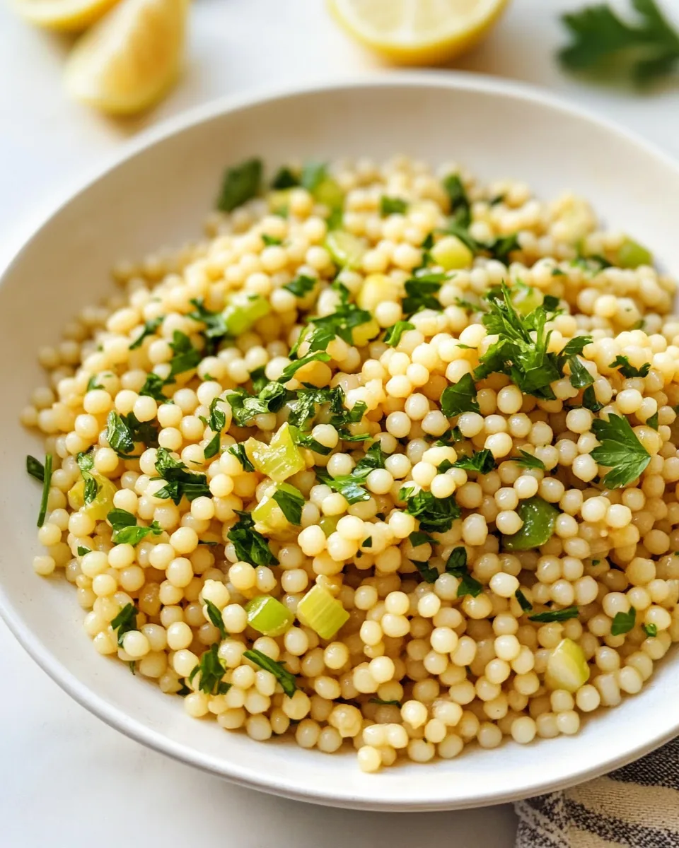 Israeli Couscous Recipe