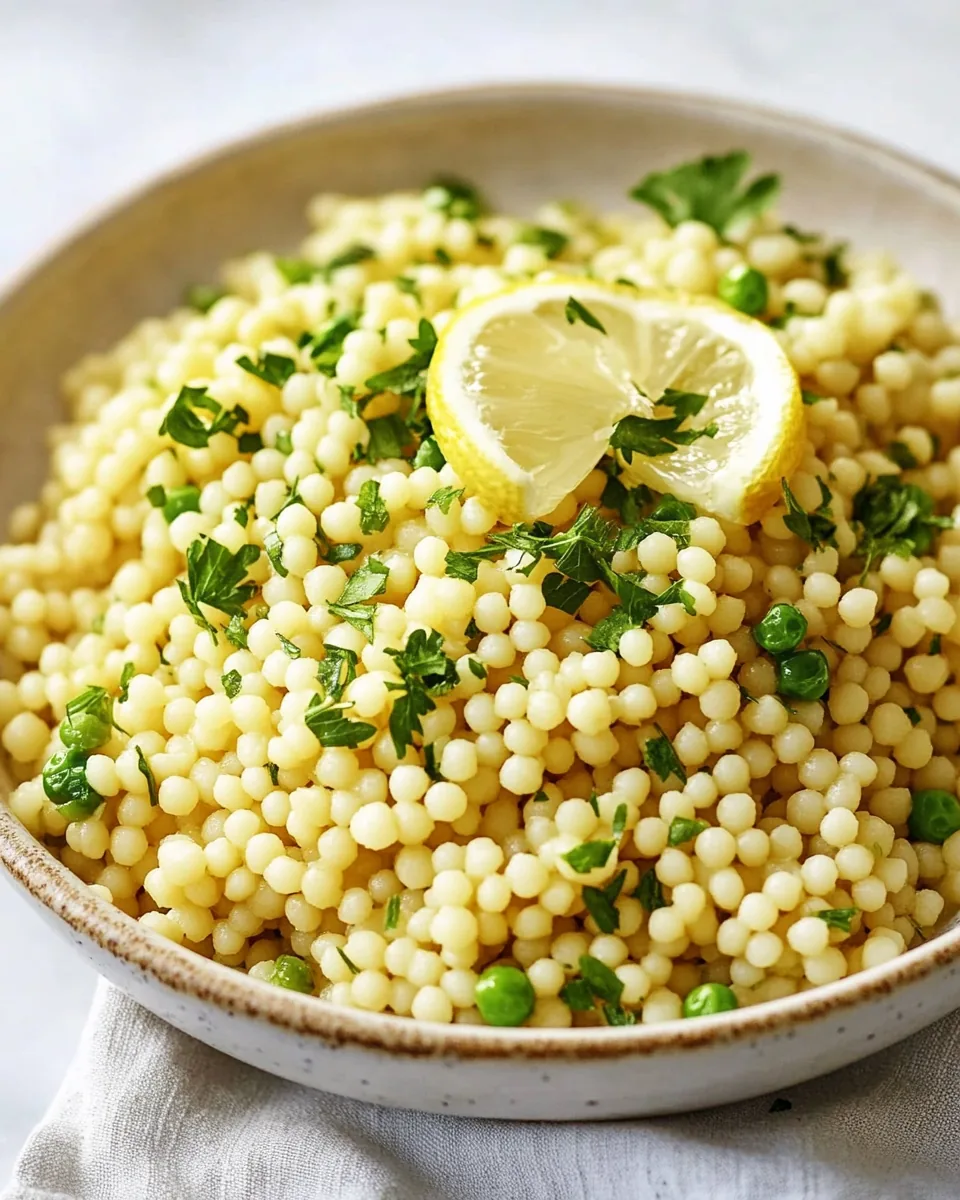 Israeli Couscous Recipe