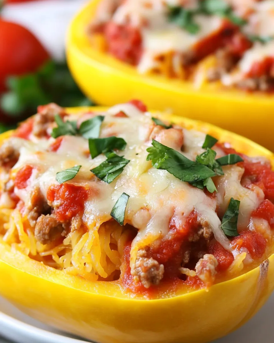 Italian Baked Spaghetti Squash