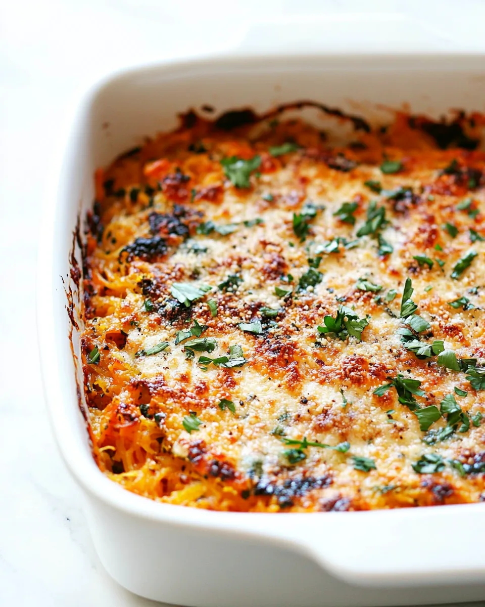 Italian Style Spaghetti Squash Casserole