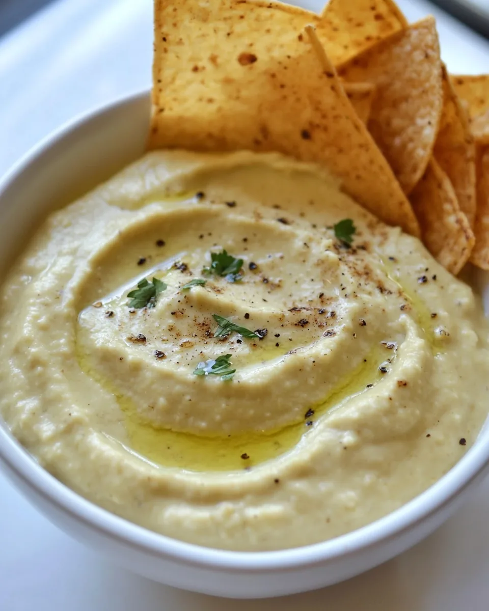 Jalapeño Honey Hummus with Spiced Olive Oil Tortilla Chips