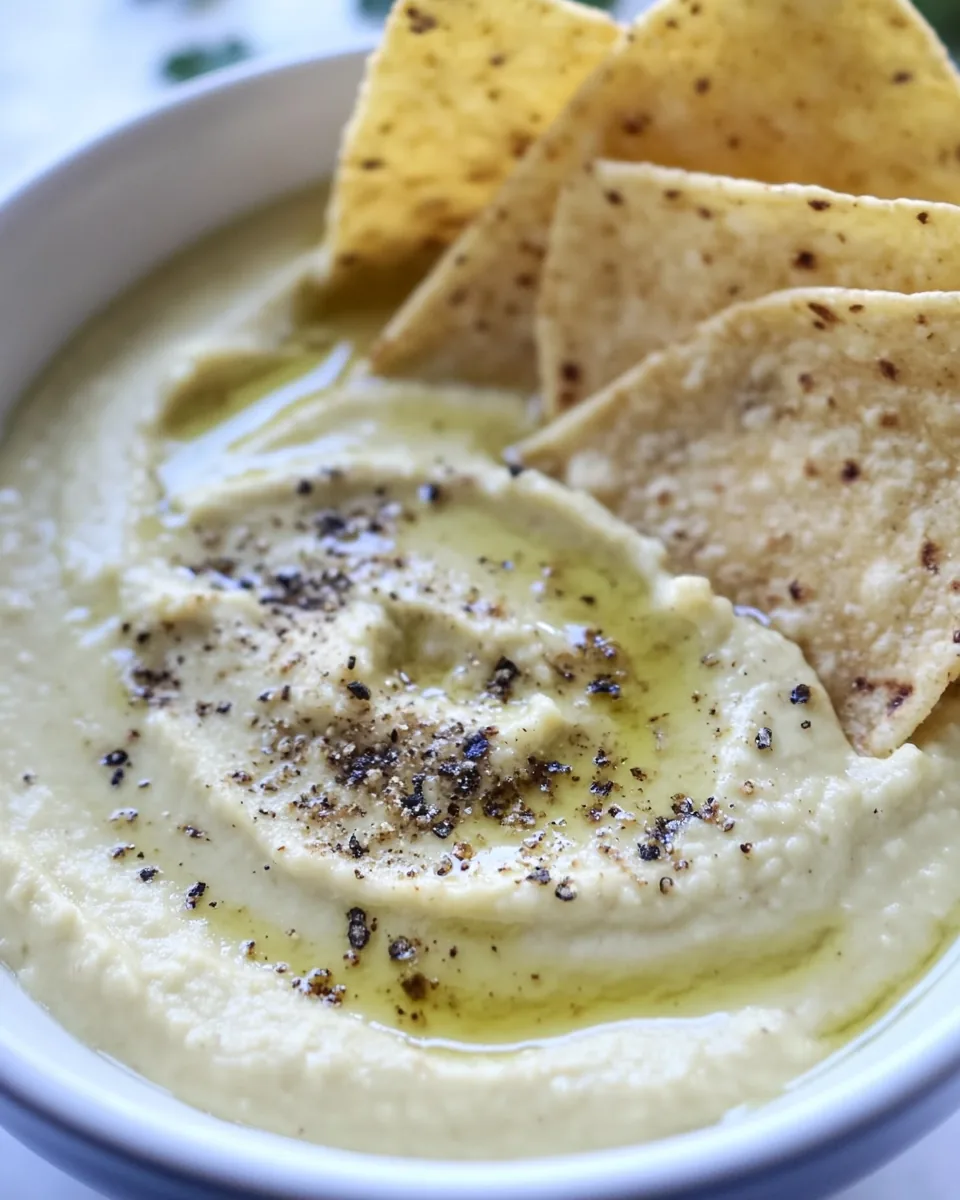 Jalapeño Honey Hummus with Spiced Olive Oil Tortilla Chips