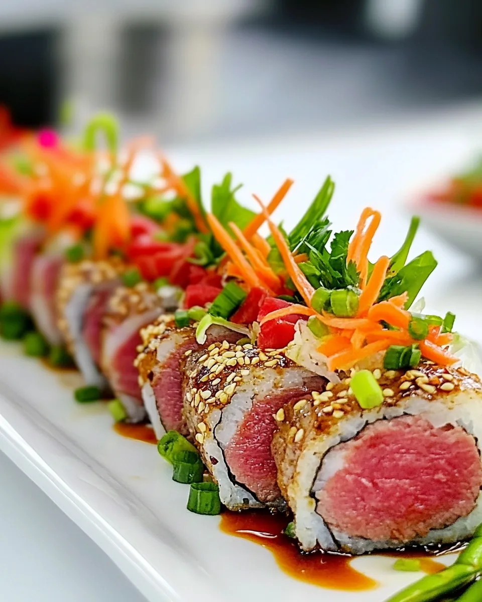 Japanese Beef Tataki Rolls