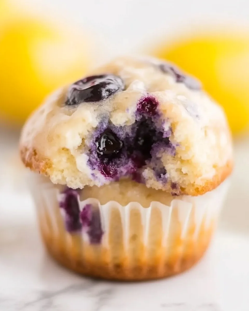 Keto Lemon Blueberry Muffins