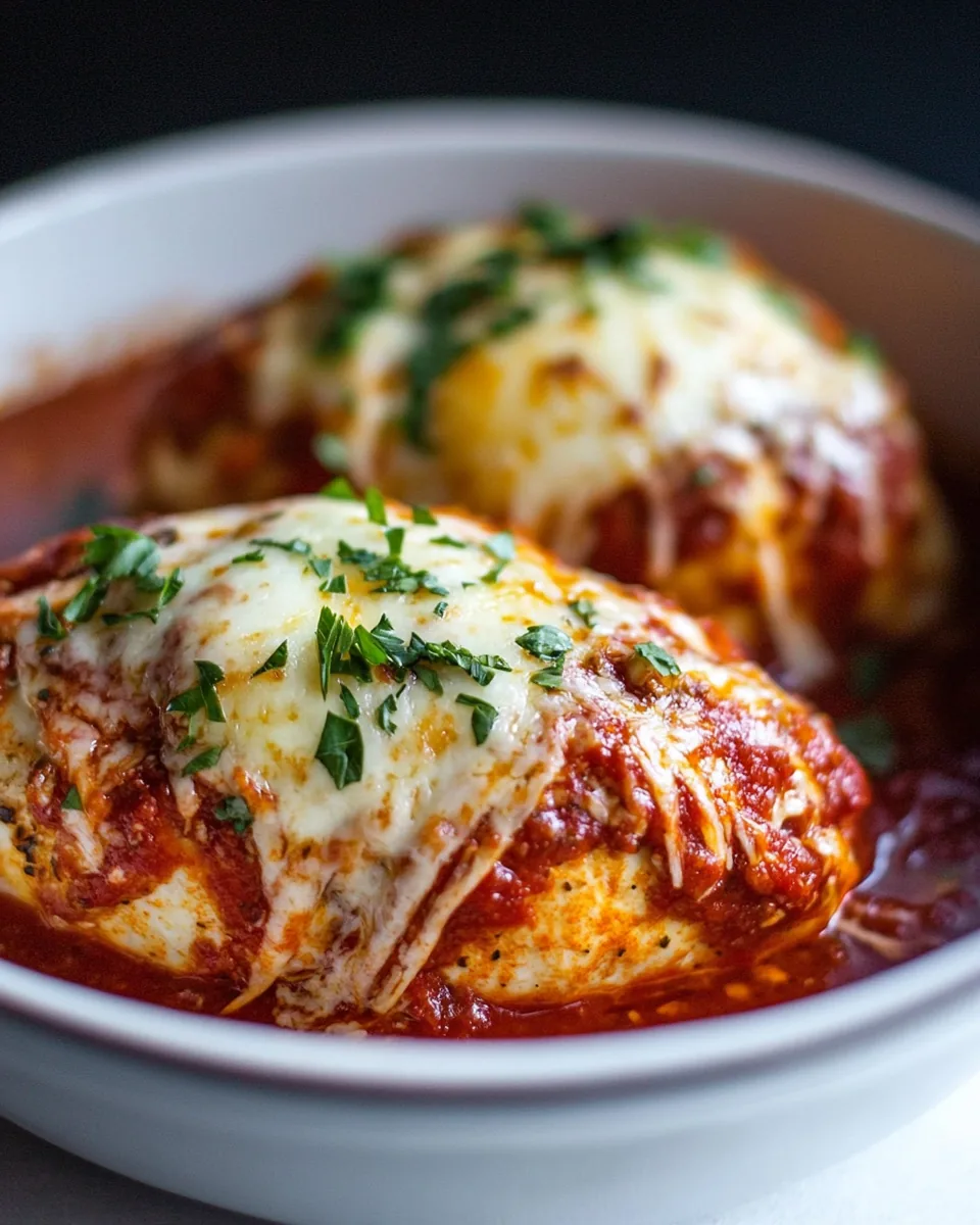 Keto Stuffed Chicken Parmesan