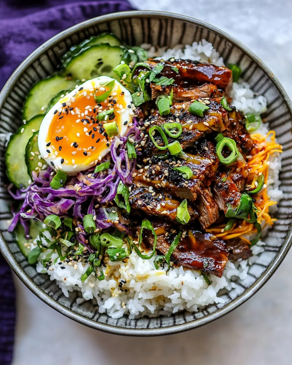 Korean Bulgogi BBQ Steak Bowls