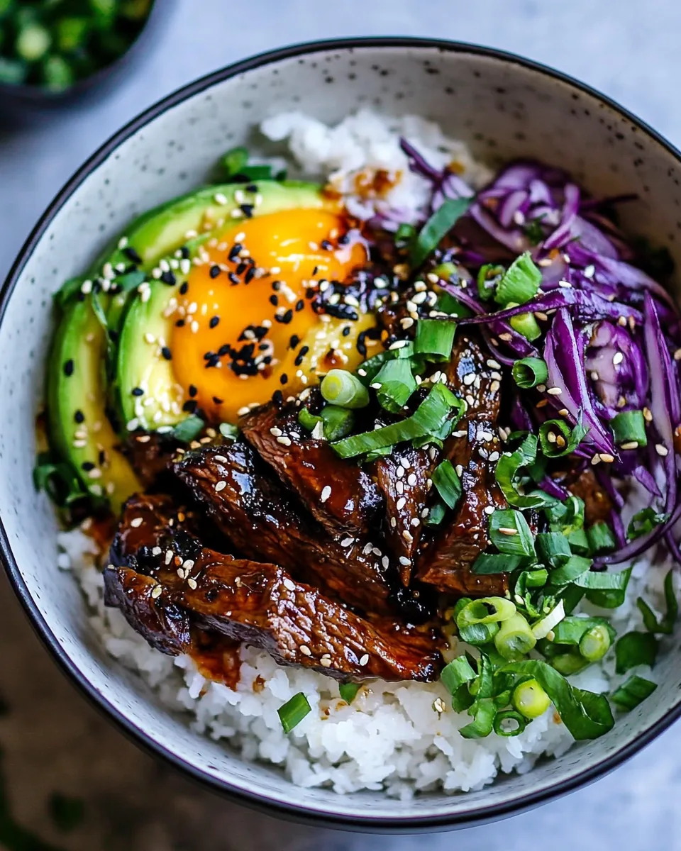 Korean Bulgogi BBQ Steak Bowls